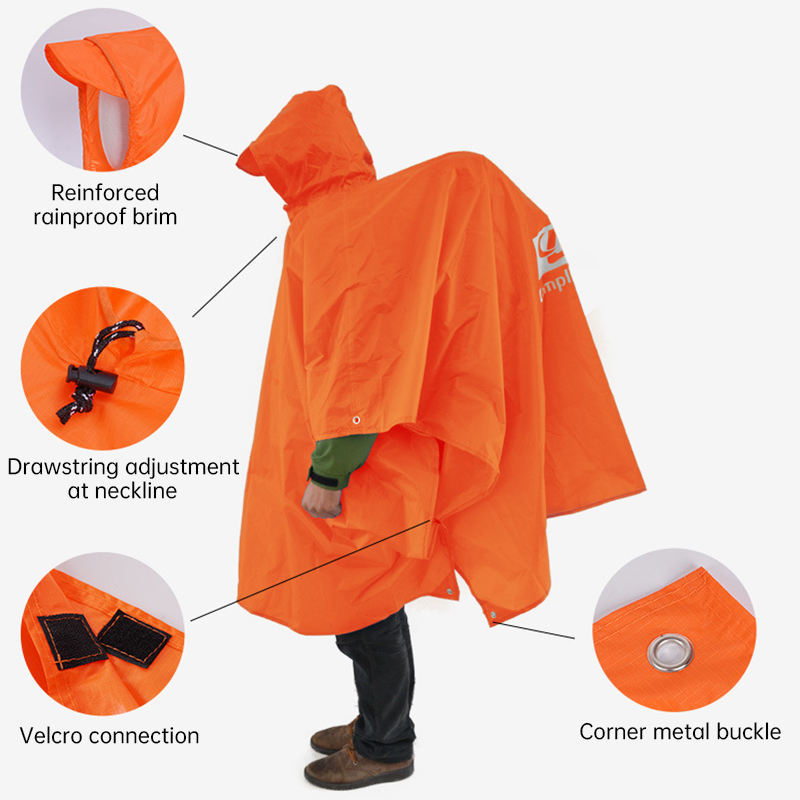 Fishing Rain Suit - Wodoodporny płaszcz przeciwdeszczowy 3 w 1,