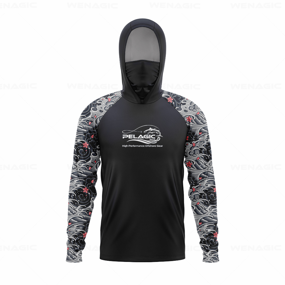 Fishing Shirt Uv Protection - Sprzęt pelagiczny Męska koszulka wędkarska z