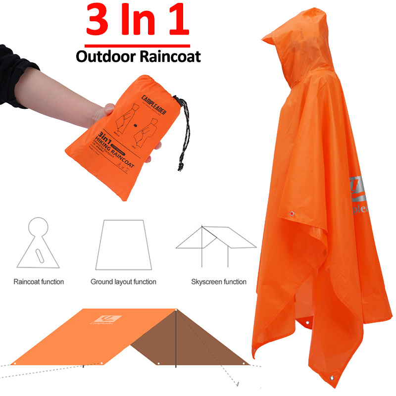 Fishing Rain Suit - 3 w 1 płaszcz przeciwdeszczowy na