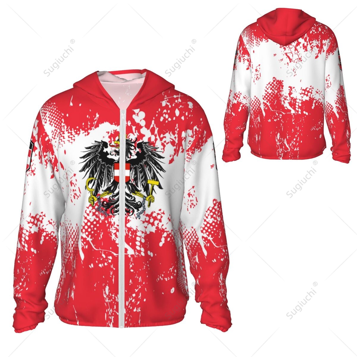 Fishing Hoodie - Bluza z kapturem z motywem flagi