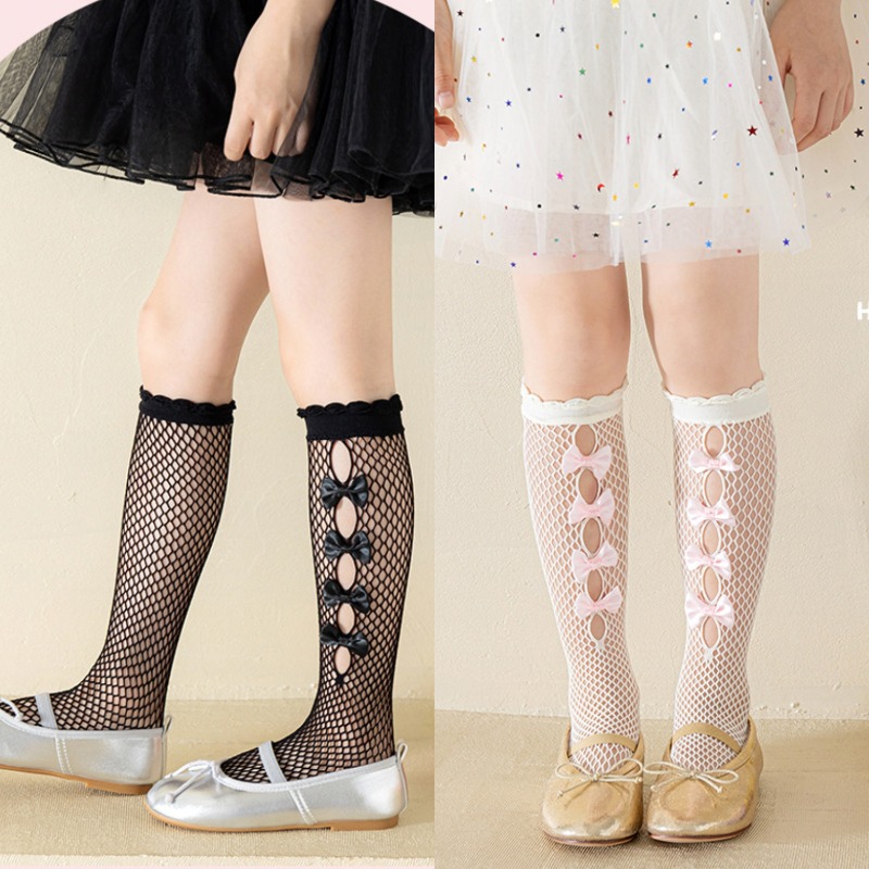 Fishing Socks - Rajstopy Lolita Hollow dla dzieci, dziewczęce,