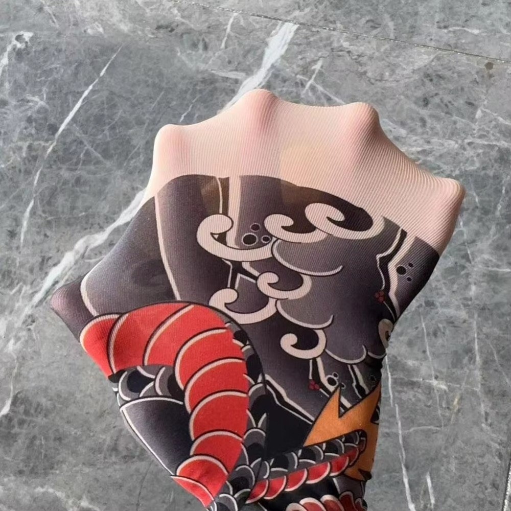 Rajstopy z nadrukiem tatuażu n – Fishing Socks recenzja i cena