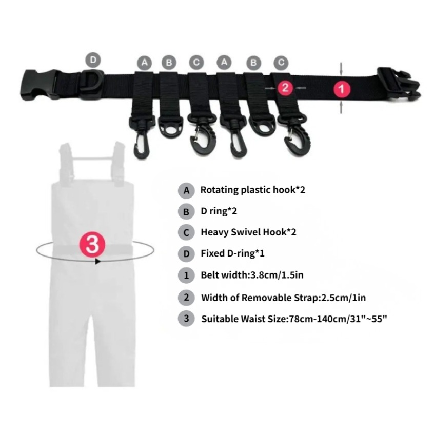 1 szt. Regulowany pas wędkarsk – Fishing Belt recenzja i cena