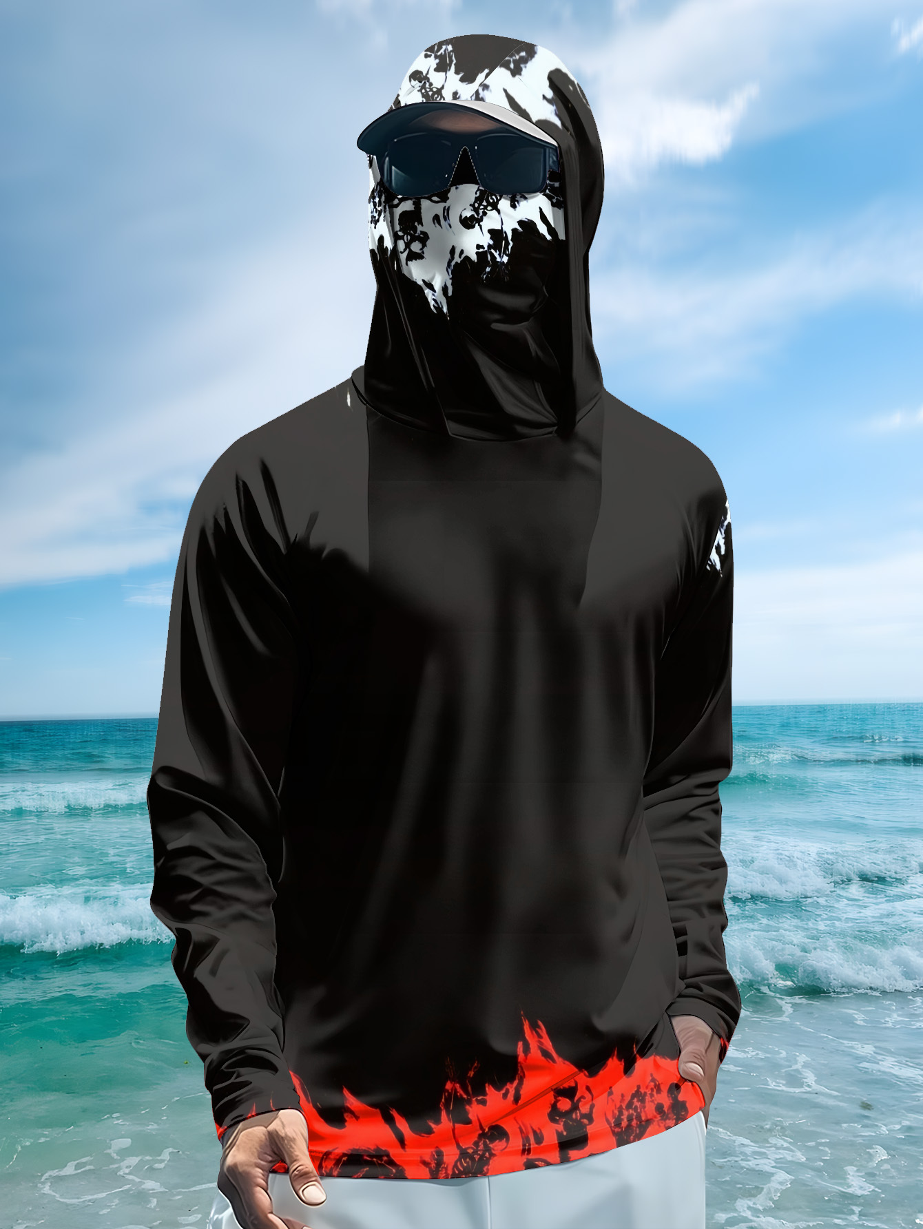 Męska koszulka wędkarska z kap – Fishing Hoodie recenzja i cena