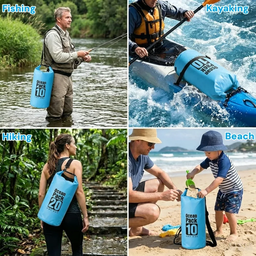 Wodoszczelna torba sucha 500D, – Fishing Bag Waterproof recenzja i cena